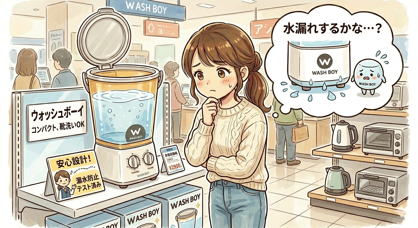 ウォッシュボーイの水漏れ