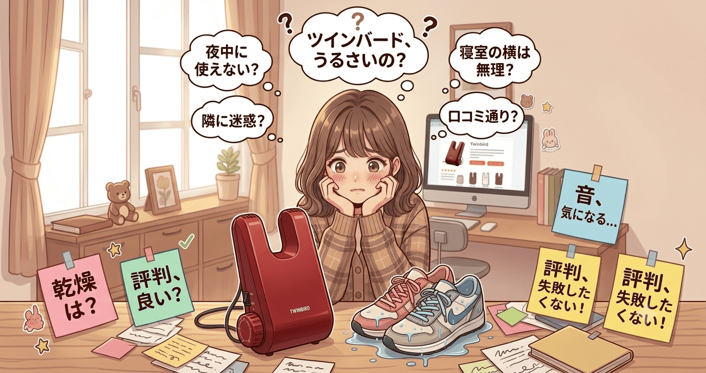 ツインバードの靴乾燥機はうるさい